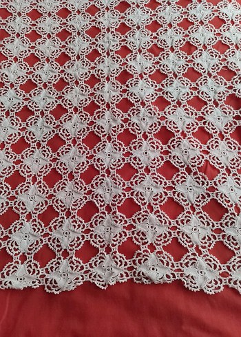 Beyaz El Örgüsü Dantel Takımı - Görsel 5