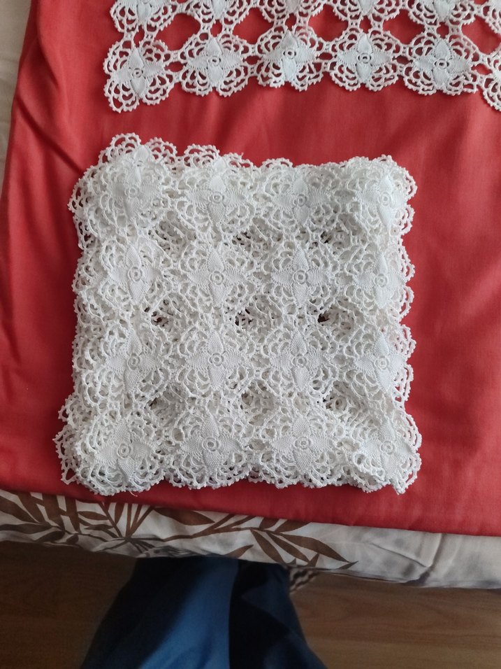 Beyaz El Örgüsü Dantel Takımı - Görsel 3