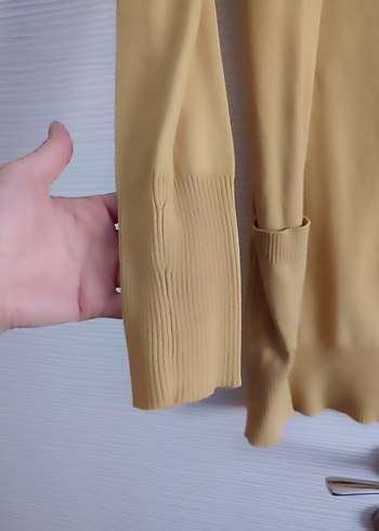 Bej Midi Kadın Hırka Uzun Kollu - Görsel 2