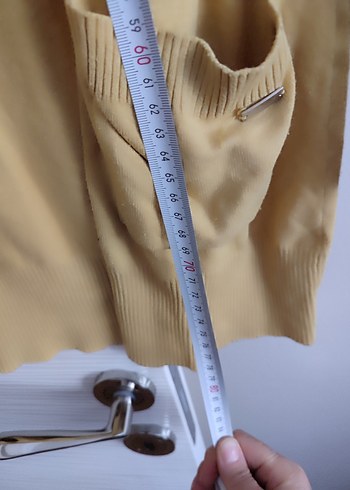 Bej Midi Kadın Hırka Uzun Kollu - Görsel 5