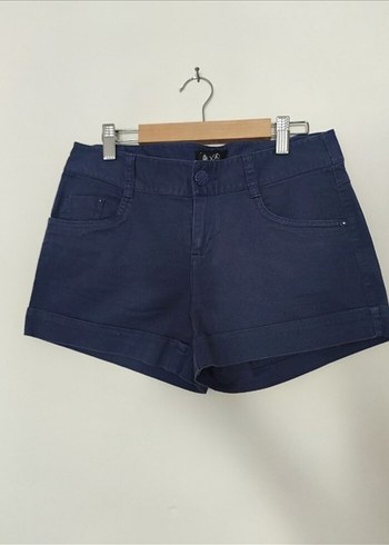Lacivert Kadın Mini Denim Şort