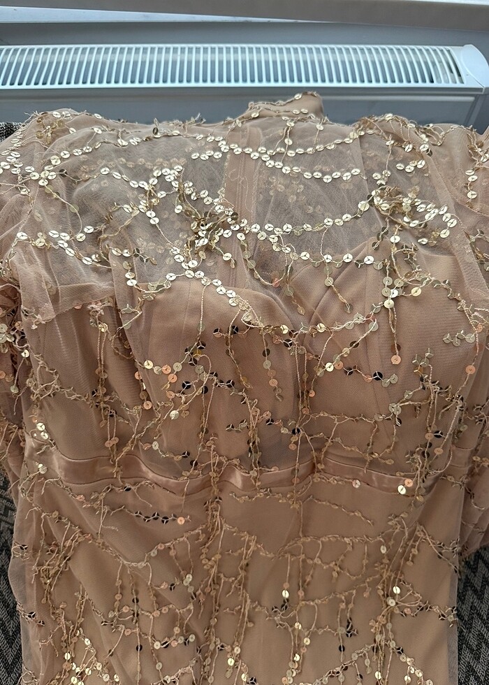 Şıkır şıkır mini abiye elbise 42 44 beden uyumlu - Görsel 3