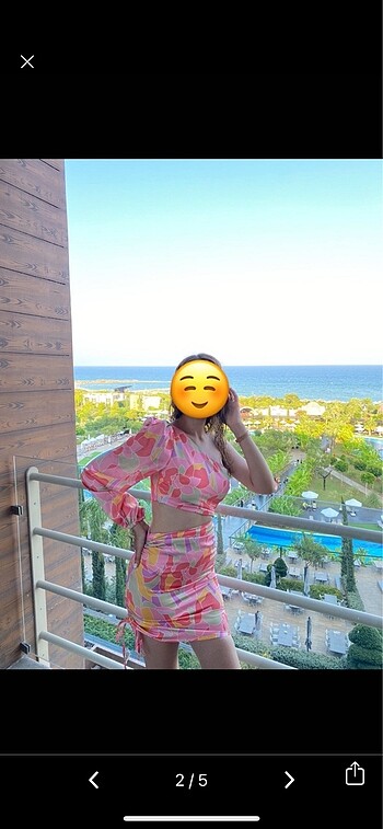 Zara Desenli elbise