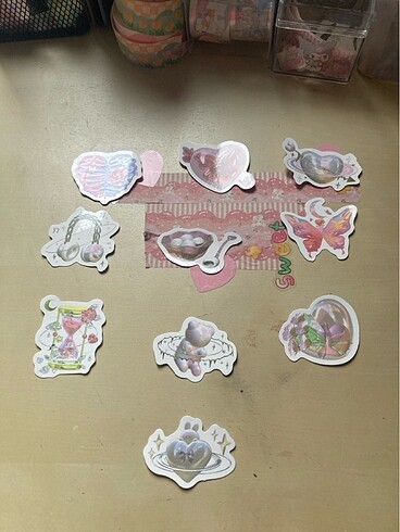 10 tane sticker