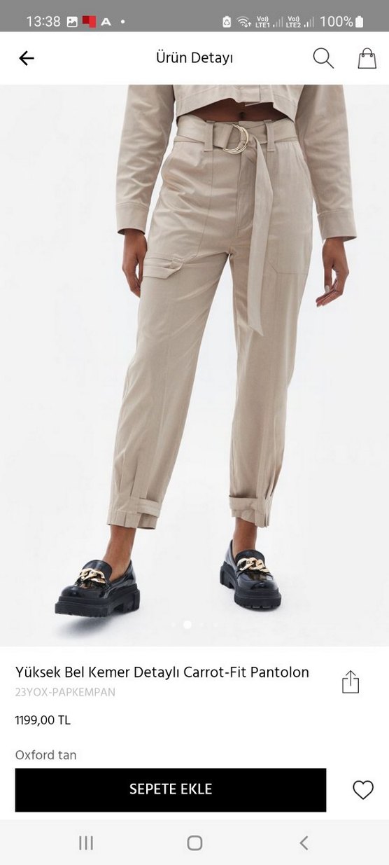 OXXO marka yüksek bel carrot fit pantolon - Görsel 2