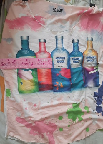 s Beden çeşitli Renk Şişe desenli arkası düz beyaz t-shirt, Sochi marka
