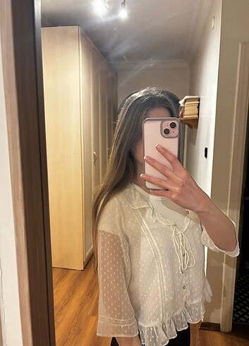 s Beden beyaz Renk Zara gömlek
