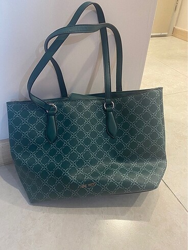 Nine west yeşil kol çantası