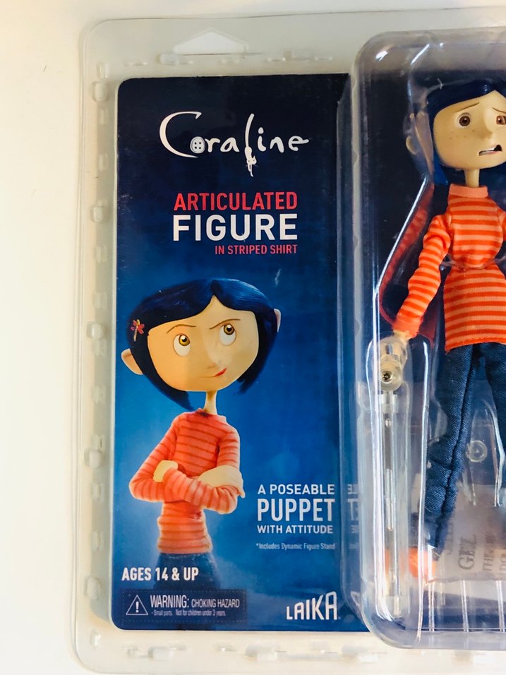 NECA Coraline / Koralin Figür - [Turuncu Çizgili Kazak] - Görsel 5