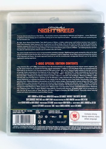 Clive Barkers Nightbreed Blu-ray Film [2 Disk/Directors Cut] - Görsel 3