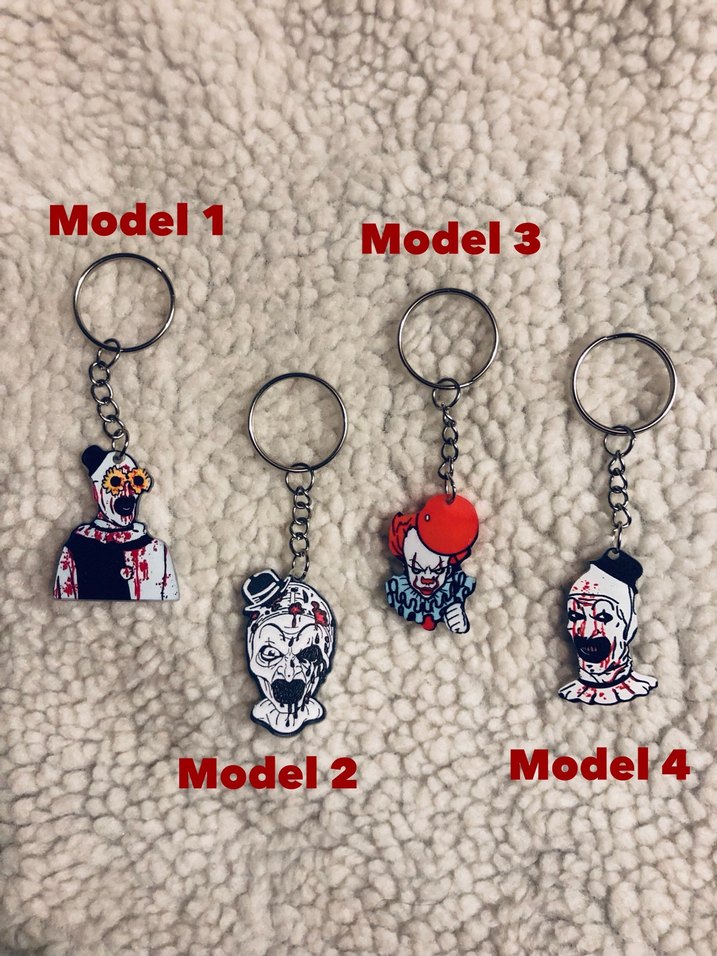 Art & Pennywise Anahtarlık Seti [Terrifier - It] - Görsel 2