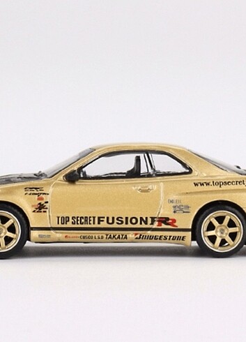 Beden Mini GT Nissan Skyline GT-R (R34) Top Secrets Gold