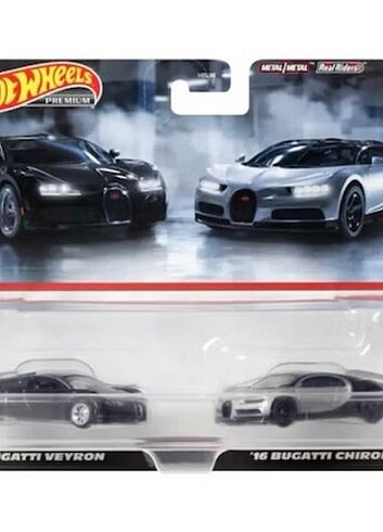 Hot Wheels Bugatti Veyron + '16 Bugatti Chiron 2'li set 