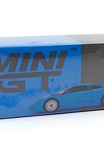 Mini GT Blue Bugatti