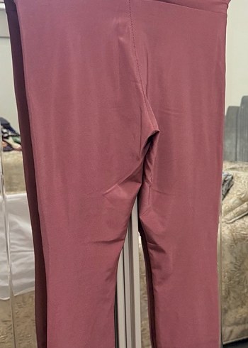 Pembe Midi Kadın Tayt - Görsel 2