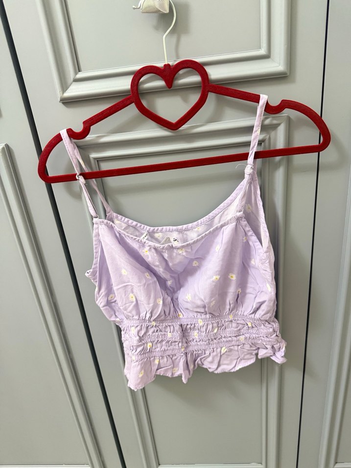 Lila Fırfırlı Askılı Mini Bustiyer - Görsel 2