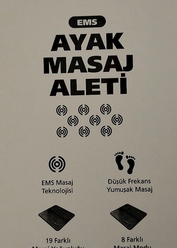 Pierre Cardin EMS Ayak Masaj Aleti Siyah