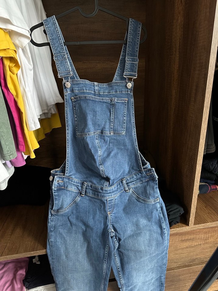 Mango Denim Hamile Tulum - Görsel 3