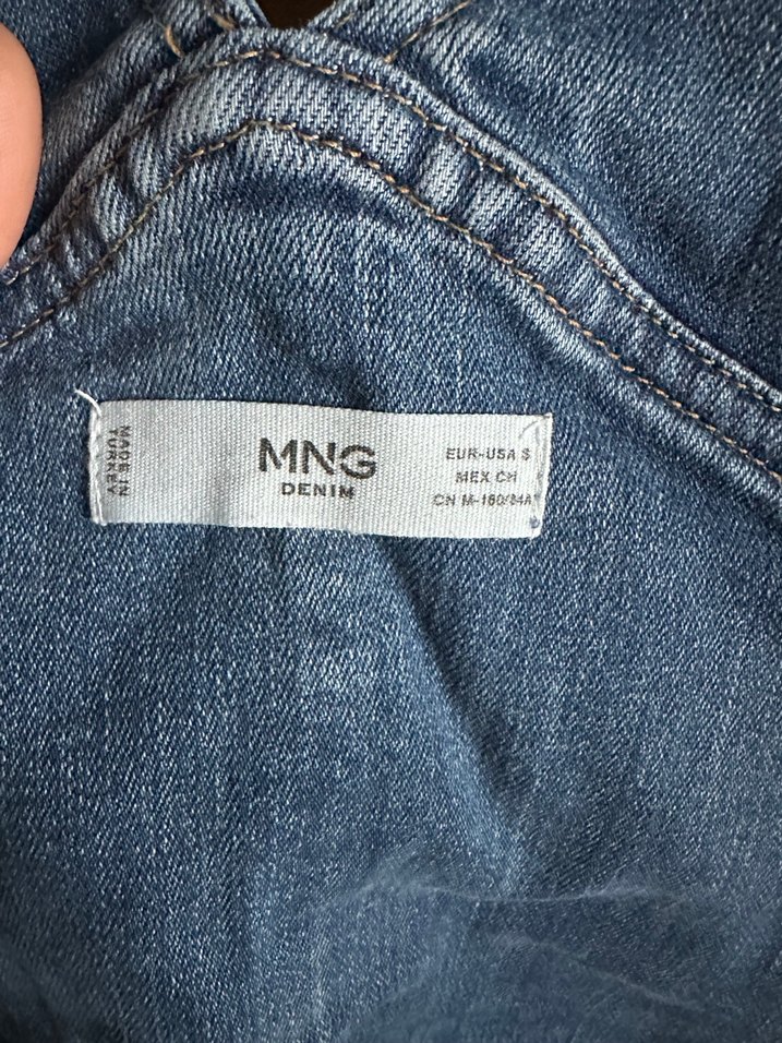 Mango Denim Hamile Tulum - Görsel 5