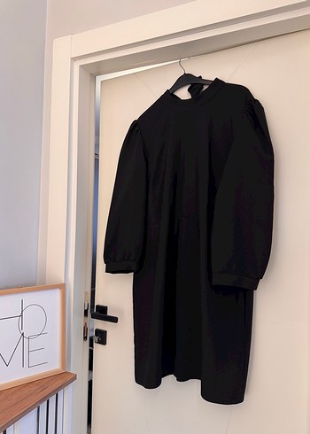 Siyah Midi Boy Yüksek Yakalı Kadın Kaban - Görsel 3