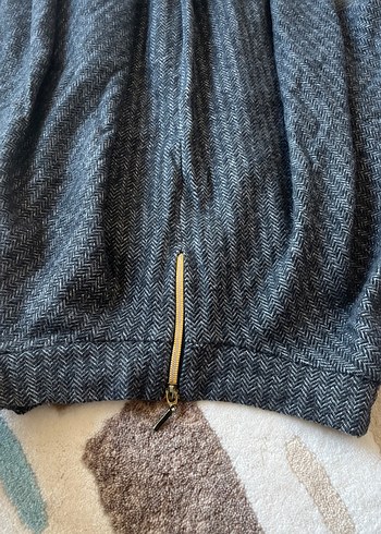 Gri Pilili Midi Hamile Eteği - Görsel 3