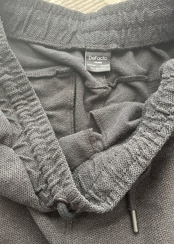 Siyah Erkek Spor Şort, Normal Boy, Kemerli - Görsel 2