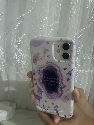 İphone 11 Mor Desenli Kılıf - Görsel 2