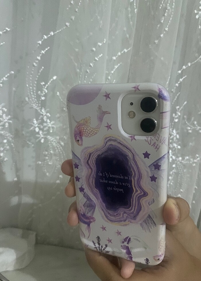 İphone 11 Mor Desenli Kılıf - Görsel 2