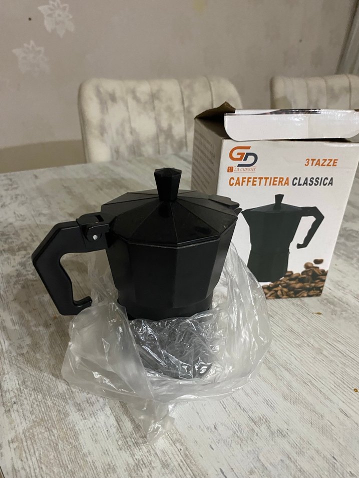 Fransız Usulü Siyah 3 Fincanlı Kahve Makinesi - Görsel 2