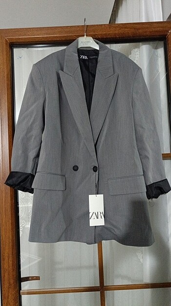 Zara gri blazer ceket 