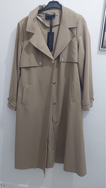 46 Beden camel Renk Trenchcoat