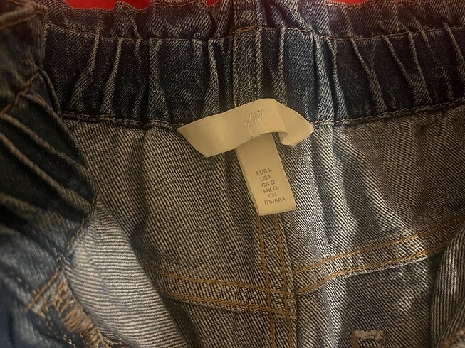 H&M H&M PAPERBAG JEAN ŞORT