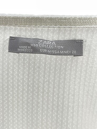 m Beden beyaz Renk Zara Bluz %70 İndirimli.