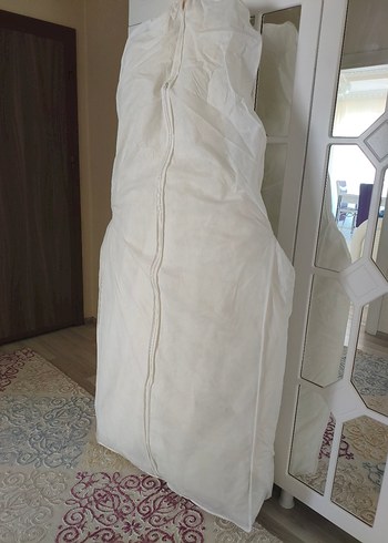 Hiç kullanılmamış  Aysira özel dikim  Beyaz Prenses Gelinlik - Görsel 18