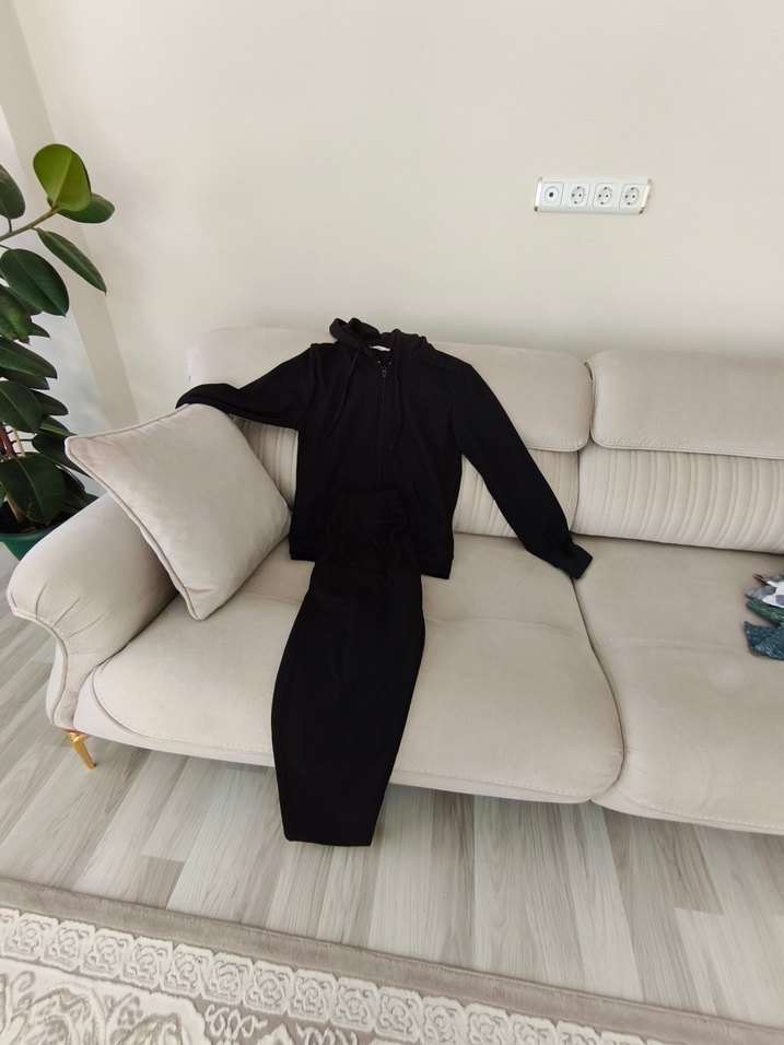 Erkek Siyah esofman takimi - Görsel 4