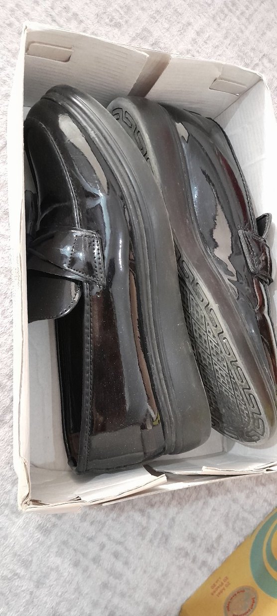 rugan Siyah erkek Leofer Ayakkabı - Görsel 5