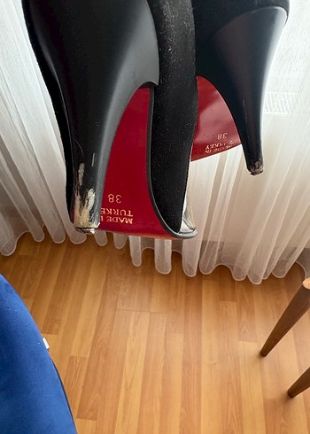 Siyah Stiletto Topuklu Kadın Ayakkabı - Görsel 4