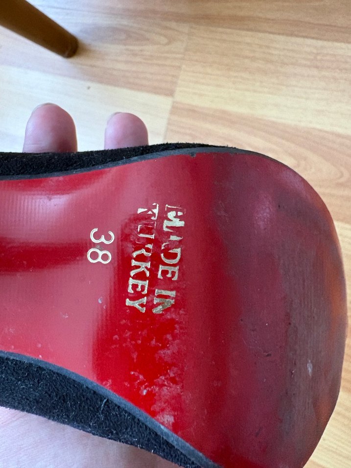 Siyah Stiletto Topuklu Kadın Ayakkabı - Görsel 3