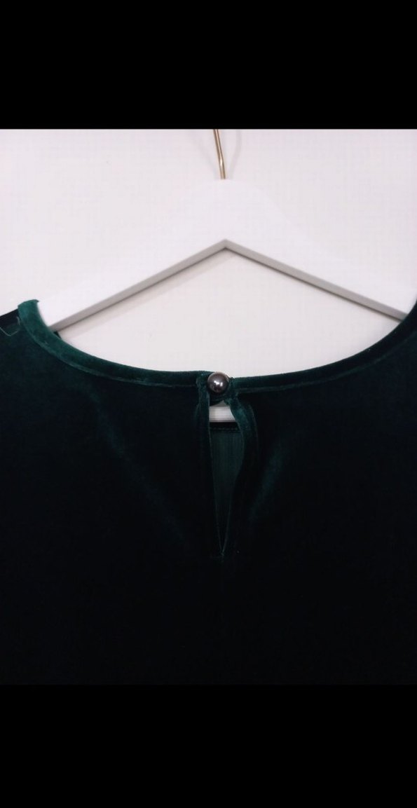 zümrüt yeşili günlük elbise. - Görsel 4