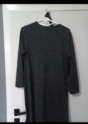 Gri Midi Kadın Triko Elbise - Görsel 3