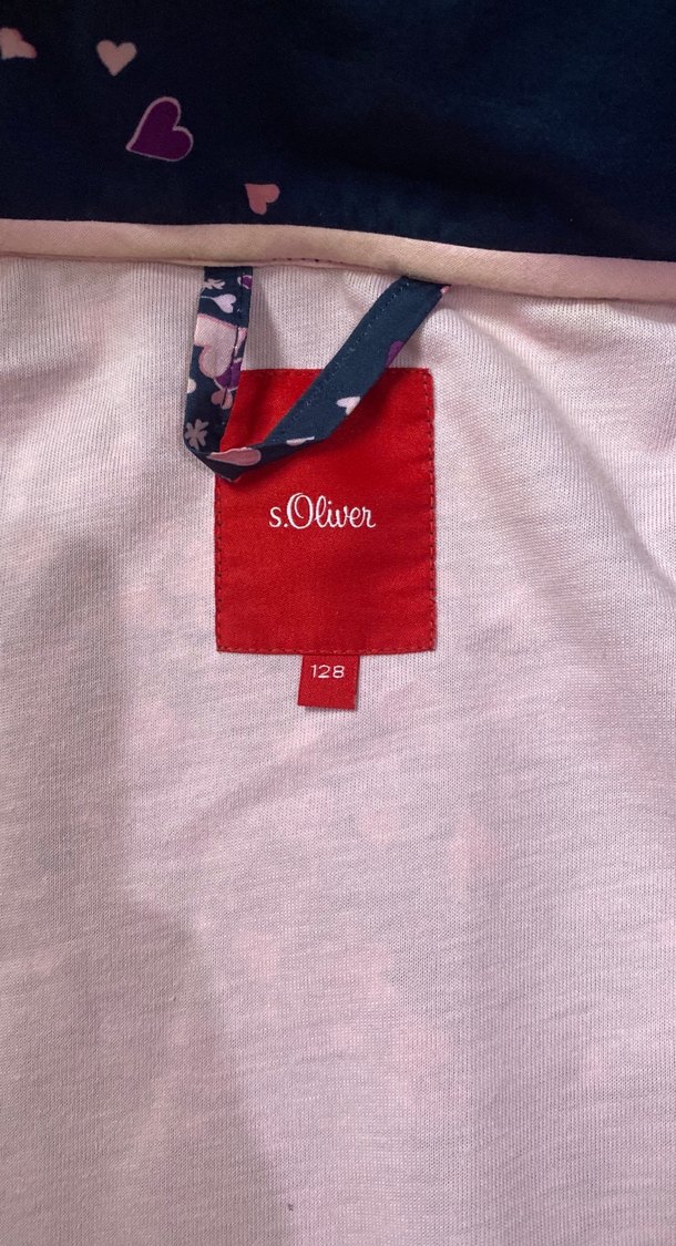 Kız Çocuk Mor Kapüşonlu Fermuarlı Yağmurluk - Görsel 3