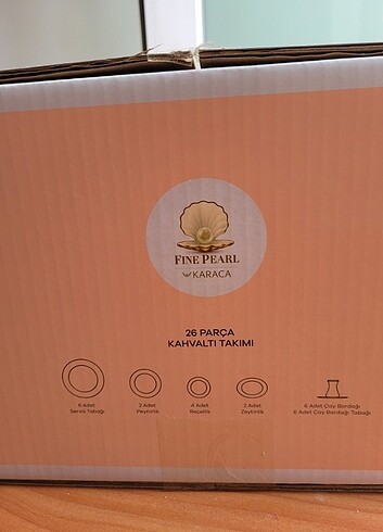  Beden Karaca Fine Pearl New Fame 26parça6kişilikİnci Kahvaltı Seti