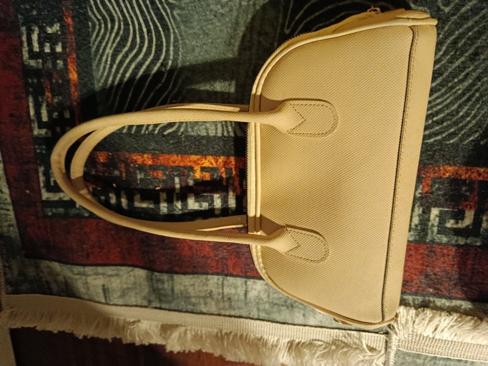 Bej Parlak Deri Kadın Çanta - Görsel 2