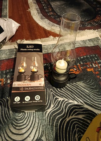 Modern Siyah LED Fener Lambası - Görsel 2