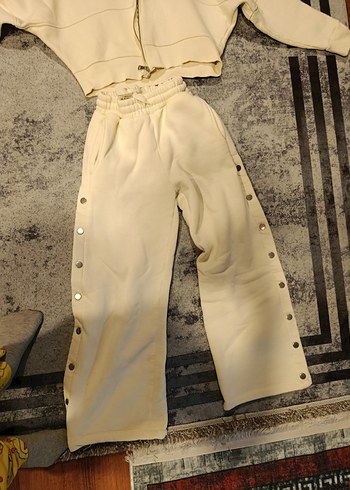 Kadın Bej Yarım Fermuarlı Mini Sweatshirt - Görsel 3