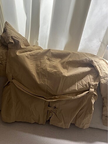 38 Beden Koton trenç kot trench coat