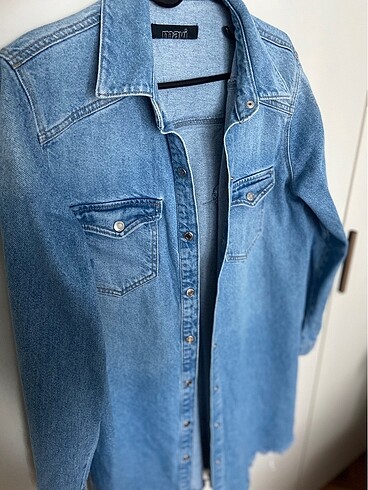 Mavi Jeans Mavi Marka Uzun Denim Ceket