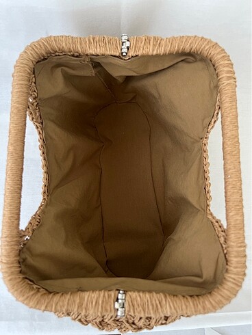 Beden camel Renk Mango Clutch Çanta