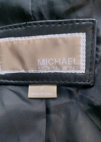 Michael Kors Siyah Deri Ceket - Görsel 4