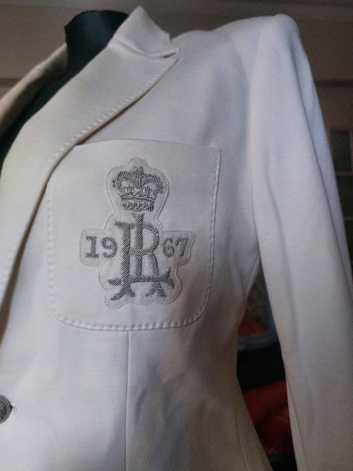 Ralph Lauren %100 coton blazer ceket - Görsel 2